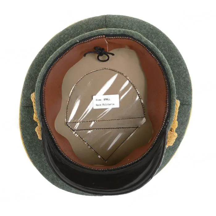 German Army General Visor Cap - Field Grey without Insignia