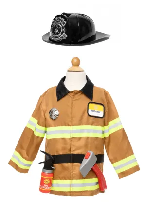Great Pretenders Firefighter Set, Includes 5 Accessories, Tan, Size 5-6