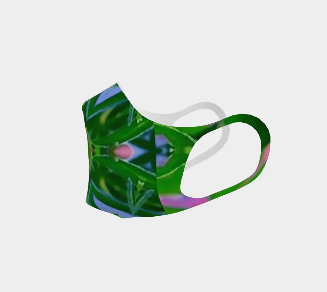 Green batik 1 Poly Knit Mask