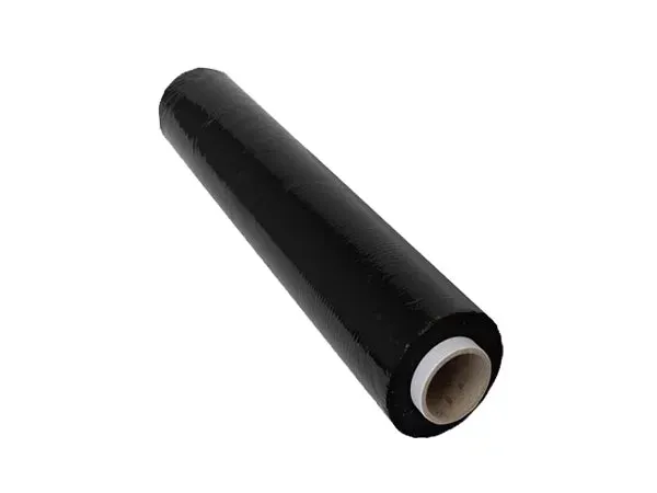 HAND STRETCHWRAP - 500MM X 300M X 25UM BLACK CAST - ROLL