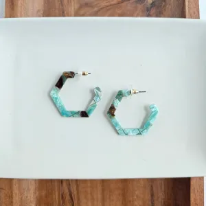Hexi Hoops in Pantina Green