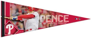 Hunter Pence "Phillies Action" Premium Felt Collector's Pennant (LE /1,000)