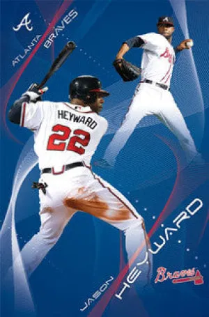 Jason Heyward "Superstar" Atlanta Braves Action Poster - Costacos 2011