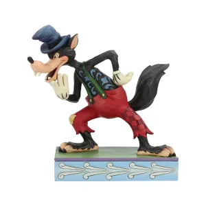 JIM SHORE DISNEY TRADITIONS THE BIG BAD WOLF - I'LL HUFF AND I'LL PUFF!
