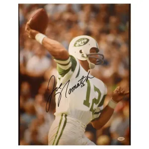Joe Namath Signed 16x20 White Jersey (JSA F41119)