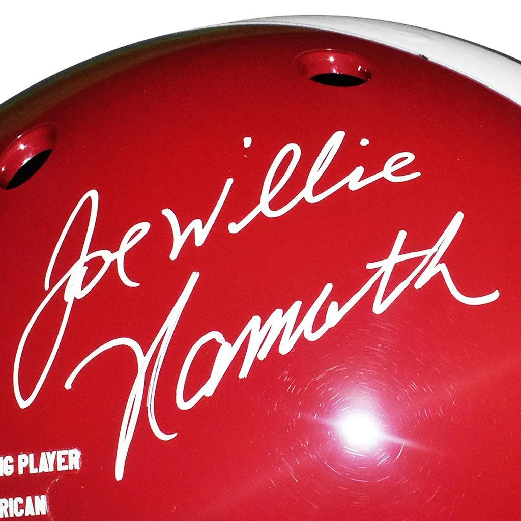 Joe Namath Signed And Inscribed Willie Alabama Crimson Tide Schutt Replica Helmet (JSA Witnessed)