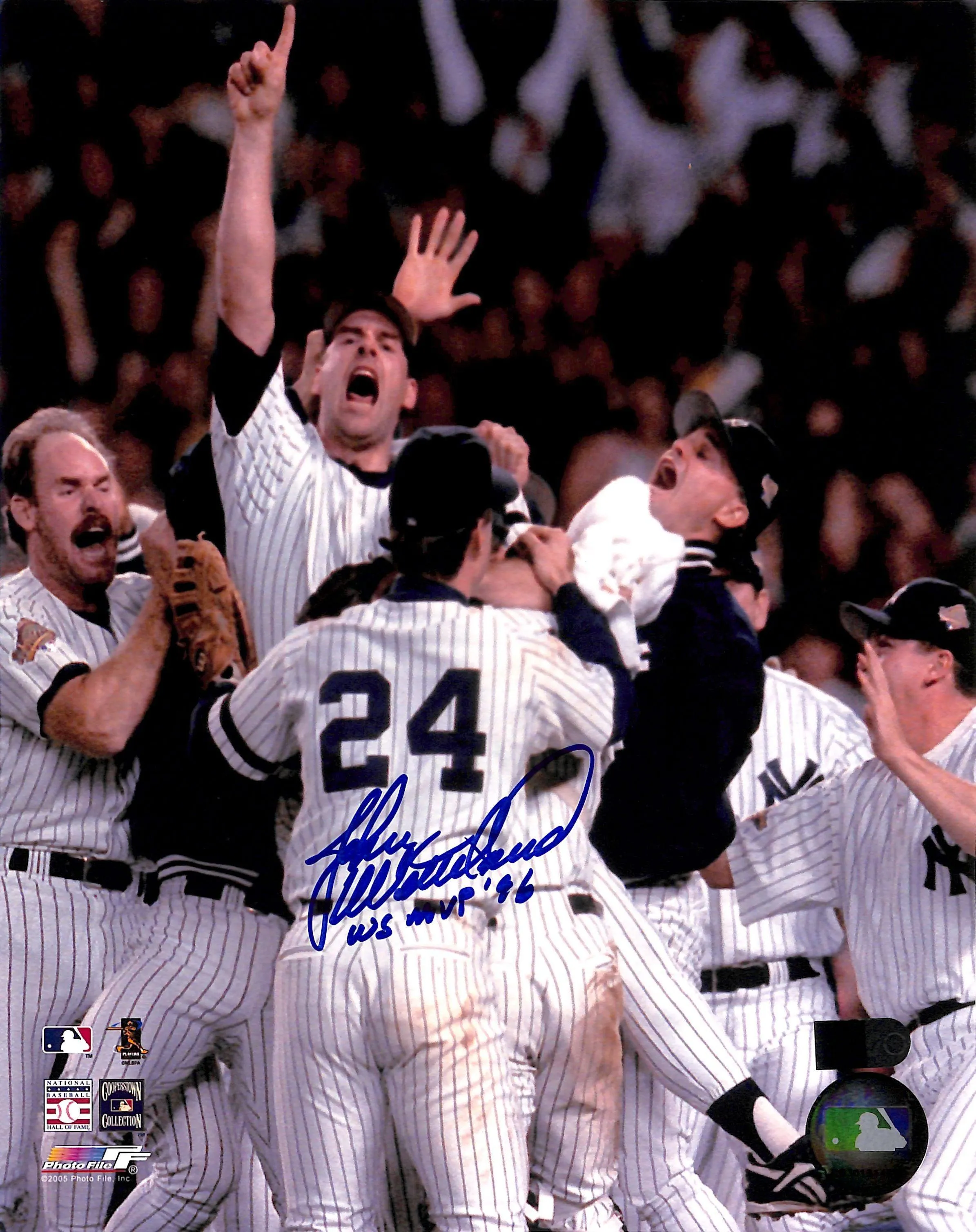 John Wetteland Signed And Inscribed 96 WS MVP 8x10 Photo (AIV)