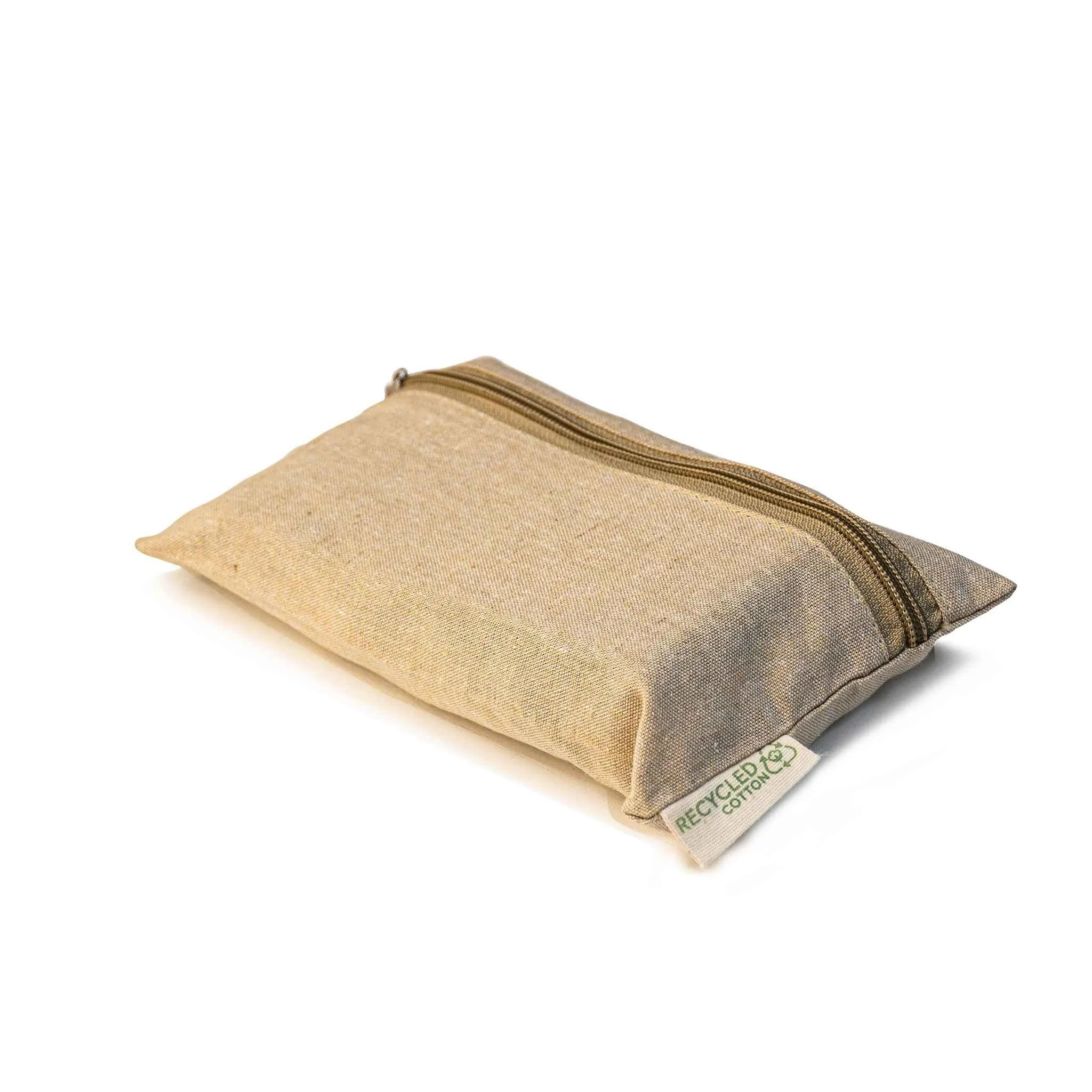 Jute Cotton Pouch with front zipper