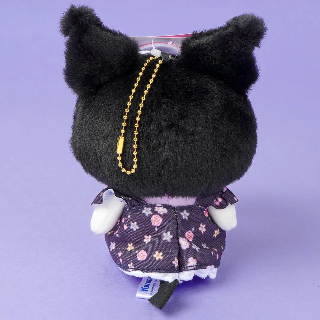 Kuromi Flowery Dress Plush Charm - Medium