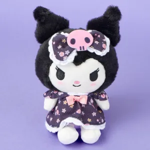 Kuromi Flowery Dress Plush Charm - Medium