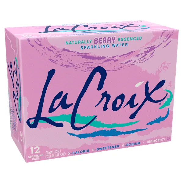 La Croix Berry 12 Pack / 12oz cans (BEST BY: JAN 2024)