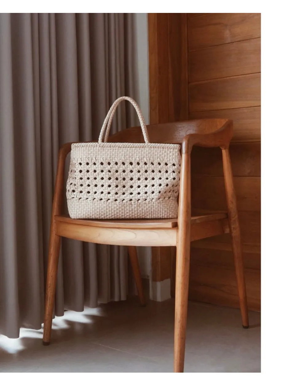 Leather bag - pinky nude