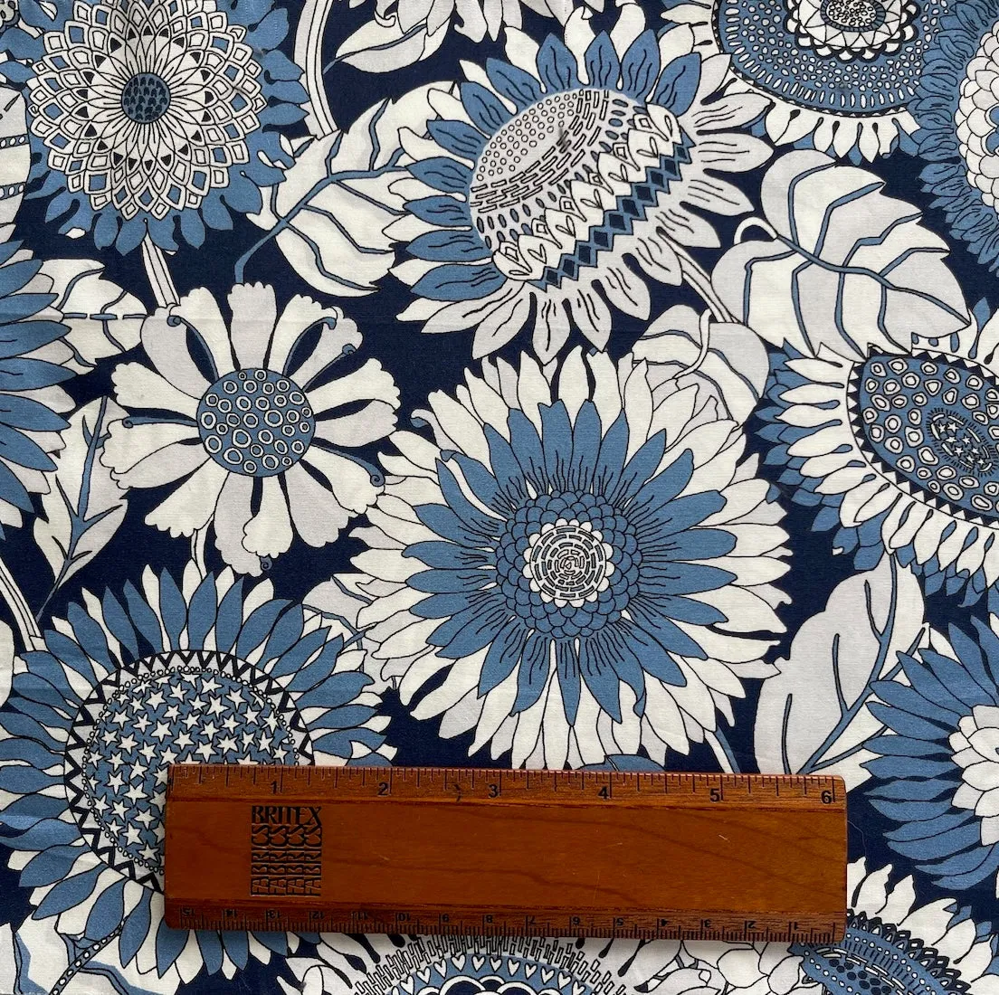 Liberty of London Dusk Blue Cotton Poplin (Made in Italy)