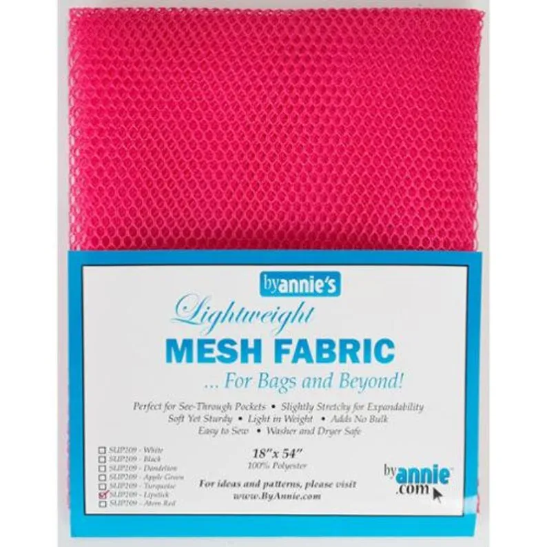 Lightweight Mesh Fabric - Lipstick