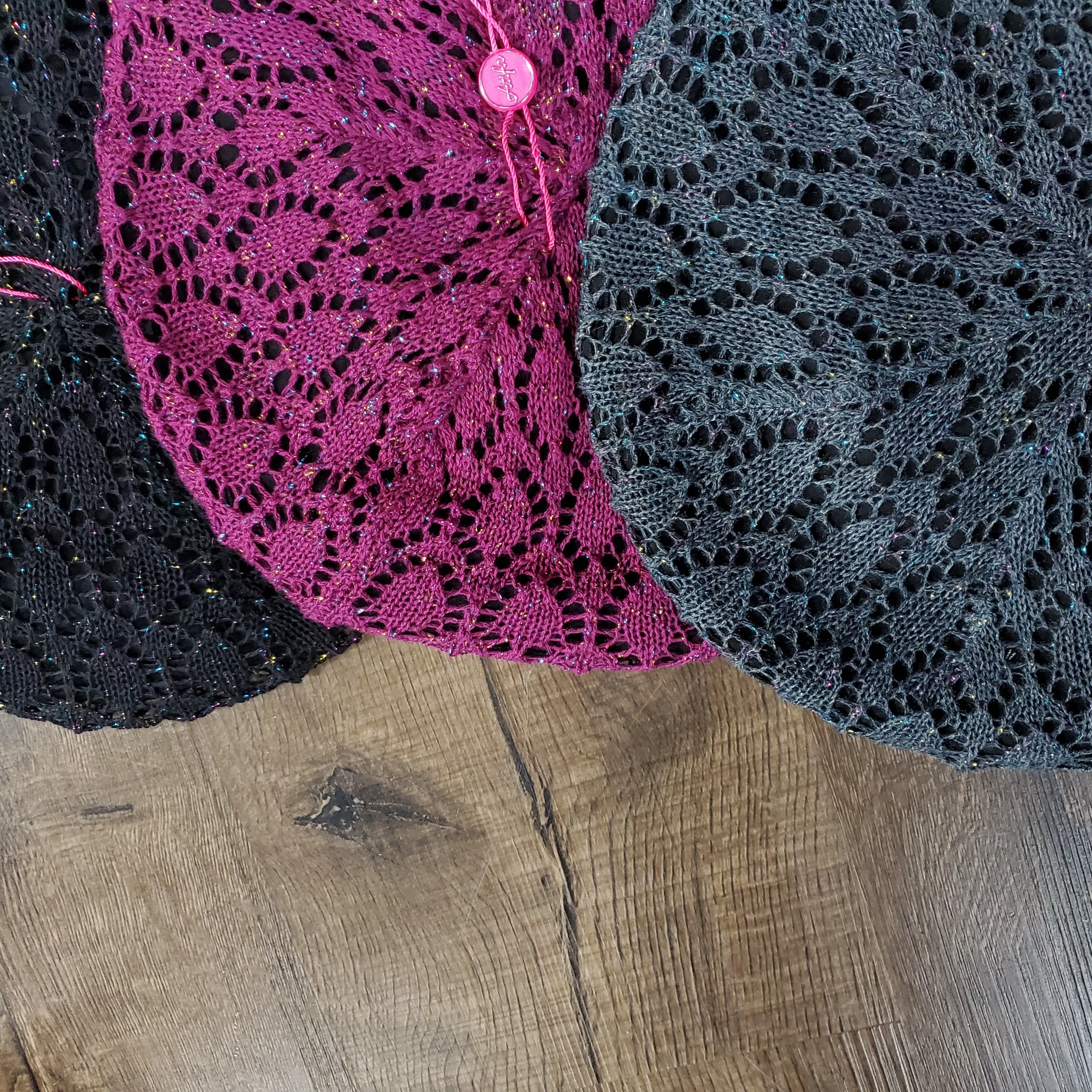 Lightweight Metallic Beret/Snood Atifa