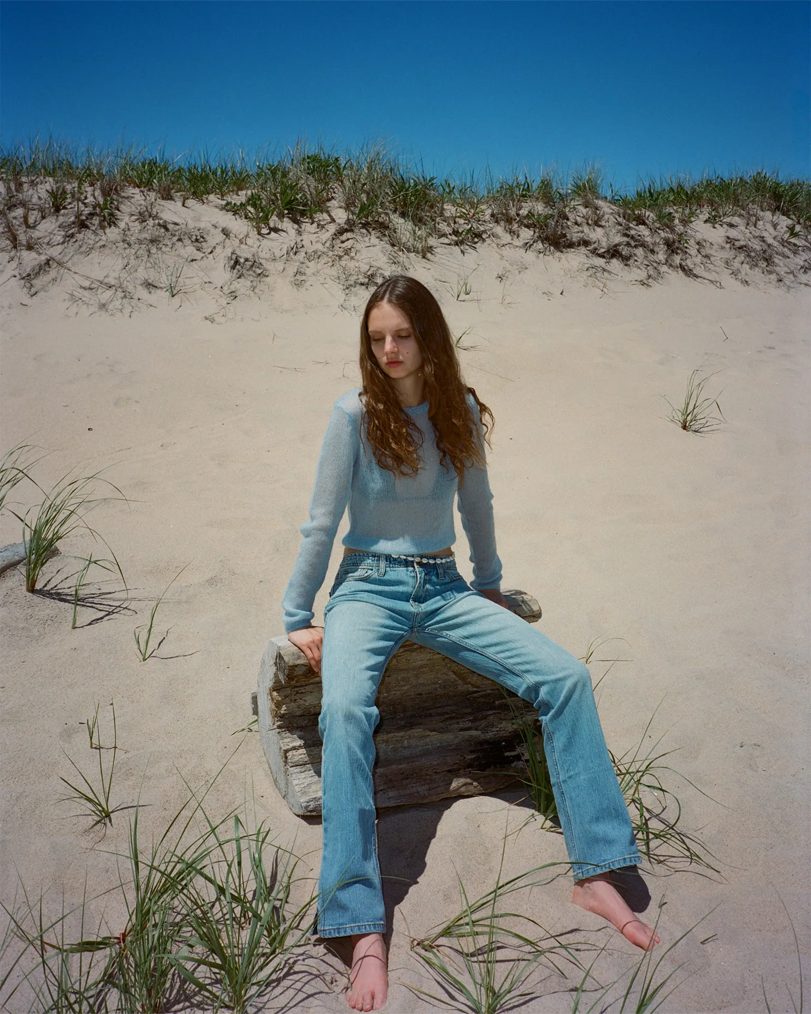 Lightweight Mohair Crewneck