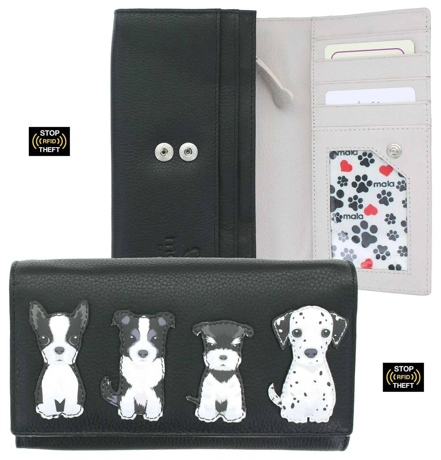 Mala Leather Best Friends Collection Leather Purse RFID 3508_65