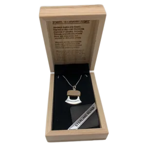 Mammoth Ivory Sterling Silver Ulu Pendant