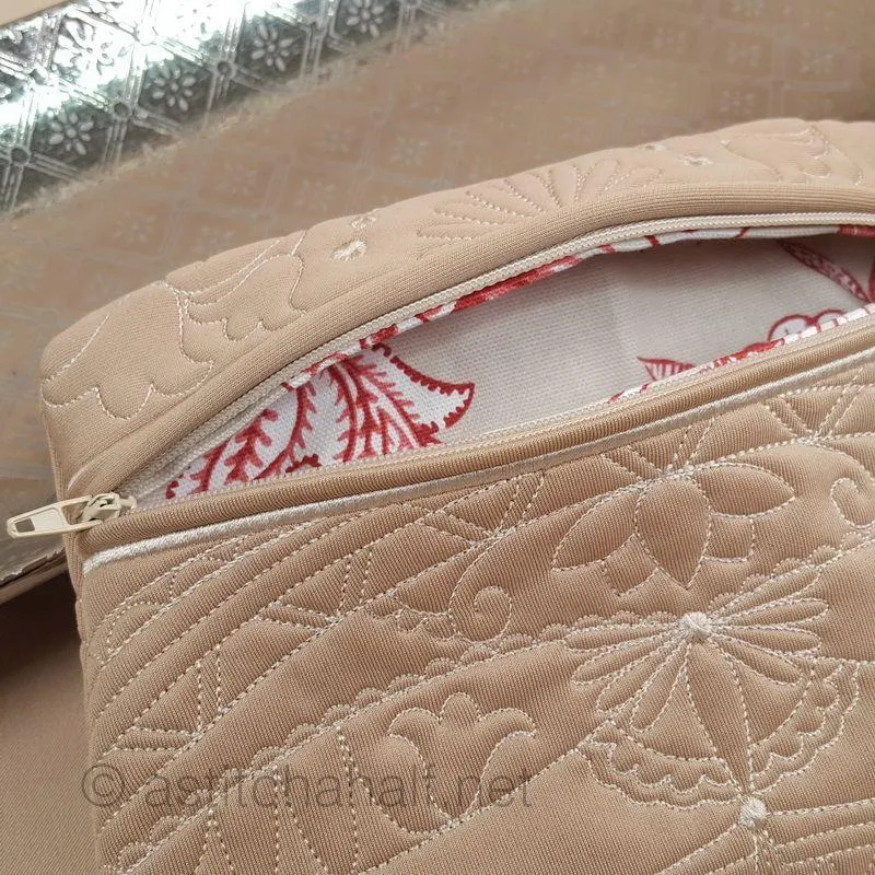 Memory Lane Quilted Zipper Purse