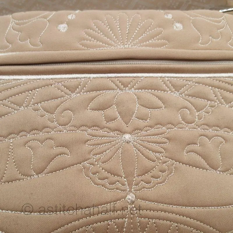 Memory Lane Quilted Zipper Purse