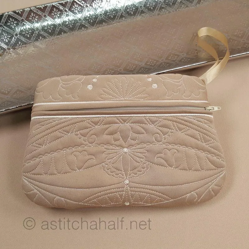 Memory Lane Quilted Zipper Purse