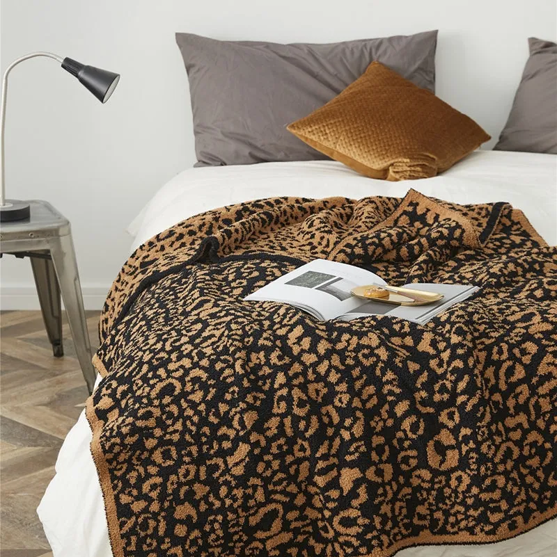 Microfiber Cheetah Print Throw