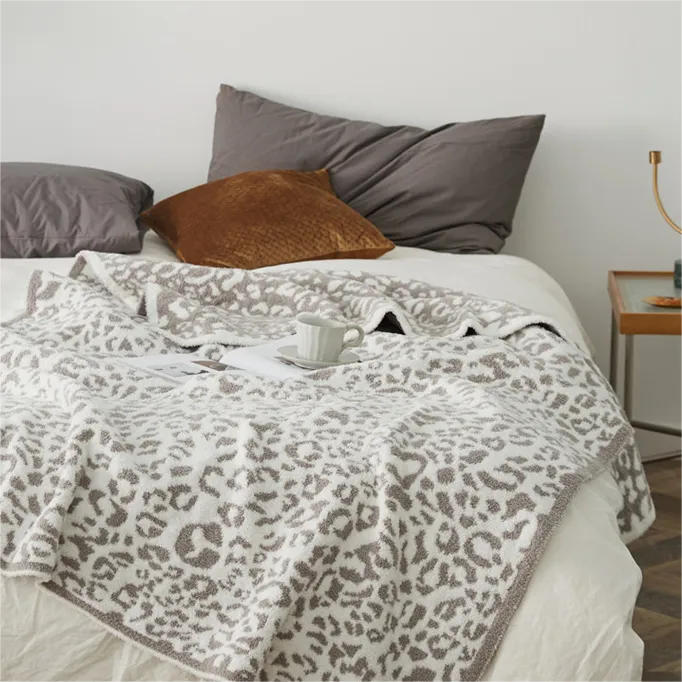 Microfiber Cheetah Print Throw