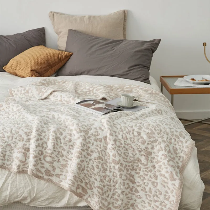 Microfiber Cheetah Print Throw