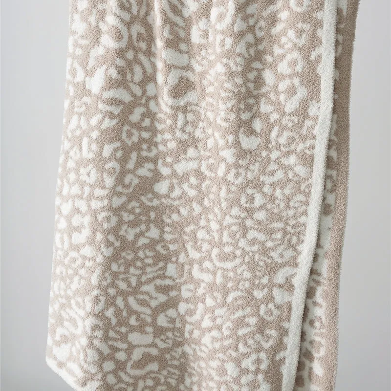 Microfiber Cheetah Print Throw