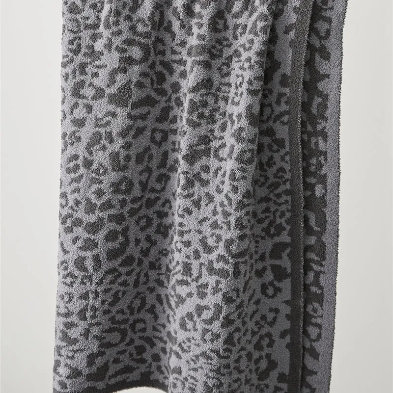 Microfiber Cheetah Print Throw