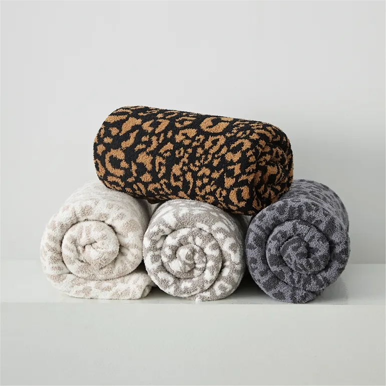 Microfiber Cheetah Print Throw