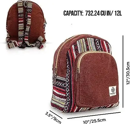 Mini Brown Hemp Bag: Your Daily Must-Have