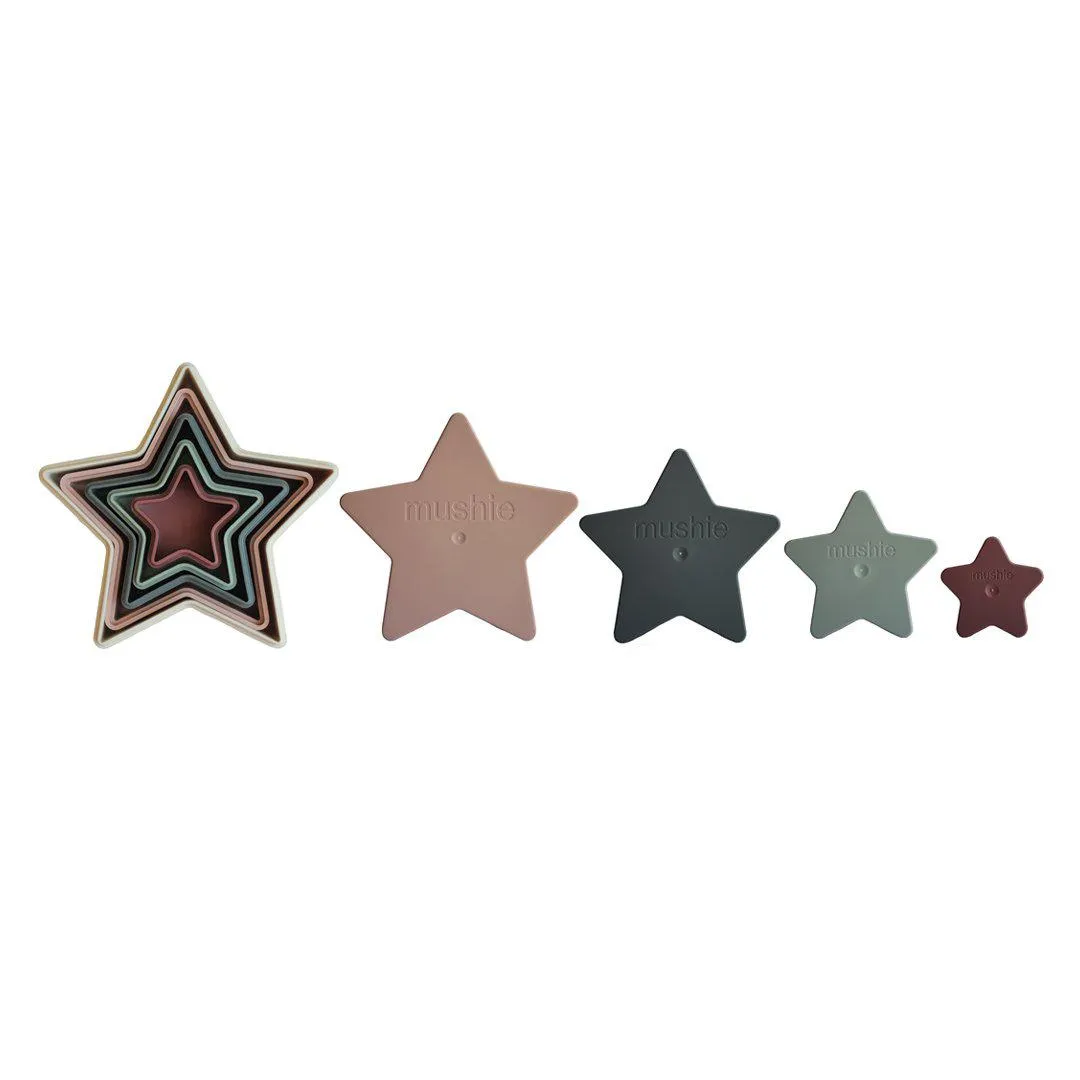 Mushie Nesting Stars Toy - Multi