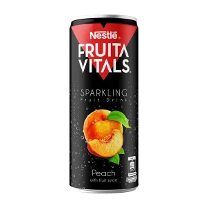 NESTLE FRUITA VITALS SPARKLING PEACH CAN 250ML