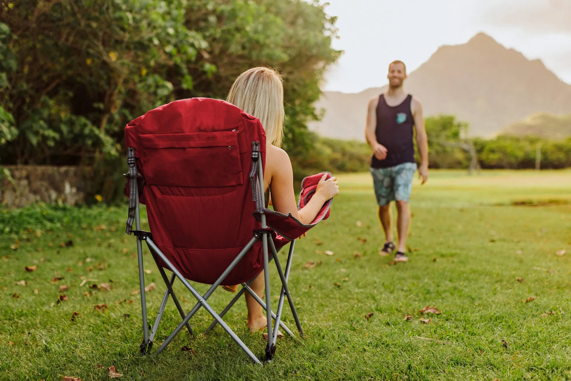 Oklahoma Sooners - Reclining Camp Chair