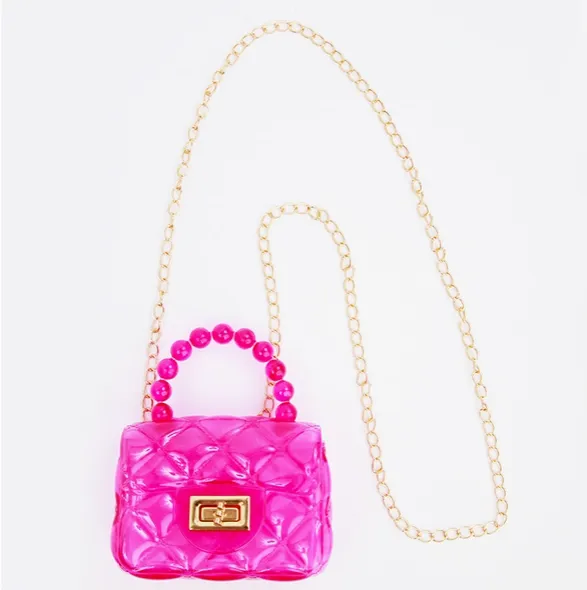 Pearl Handle Jelly Purse - Multiple colors