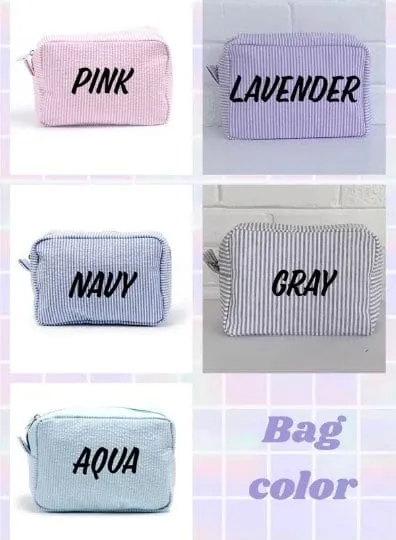 Personalized Seersucker Duffel Bag