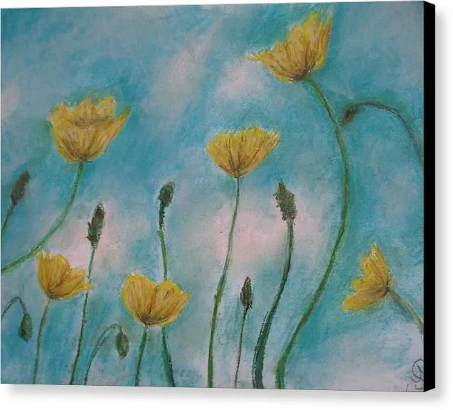 Petals of Yellows - Canvas Print