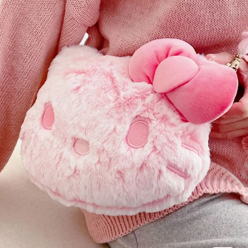 Pink Kitty Plush Handbag - Lovesickdoe