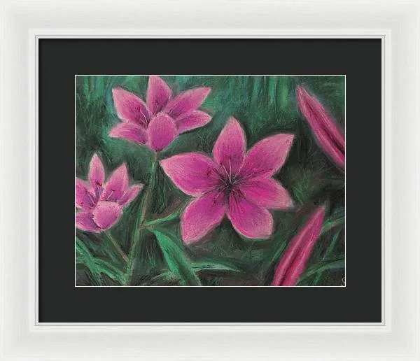 Pink Lilies - Framed Print