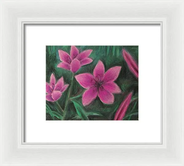 Pink Lilies - Framed Print