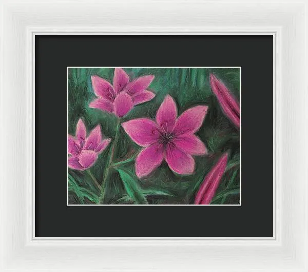 Pink Lilies - Framed Print