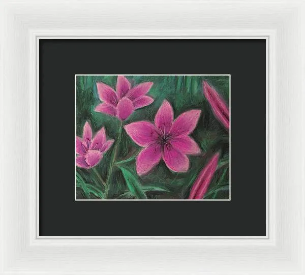 Pink Lilies - Framed Print