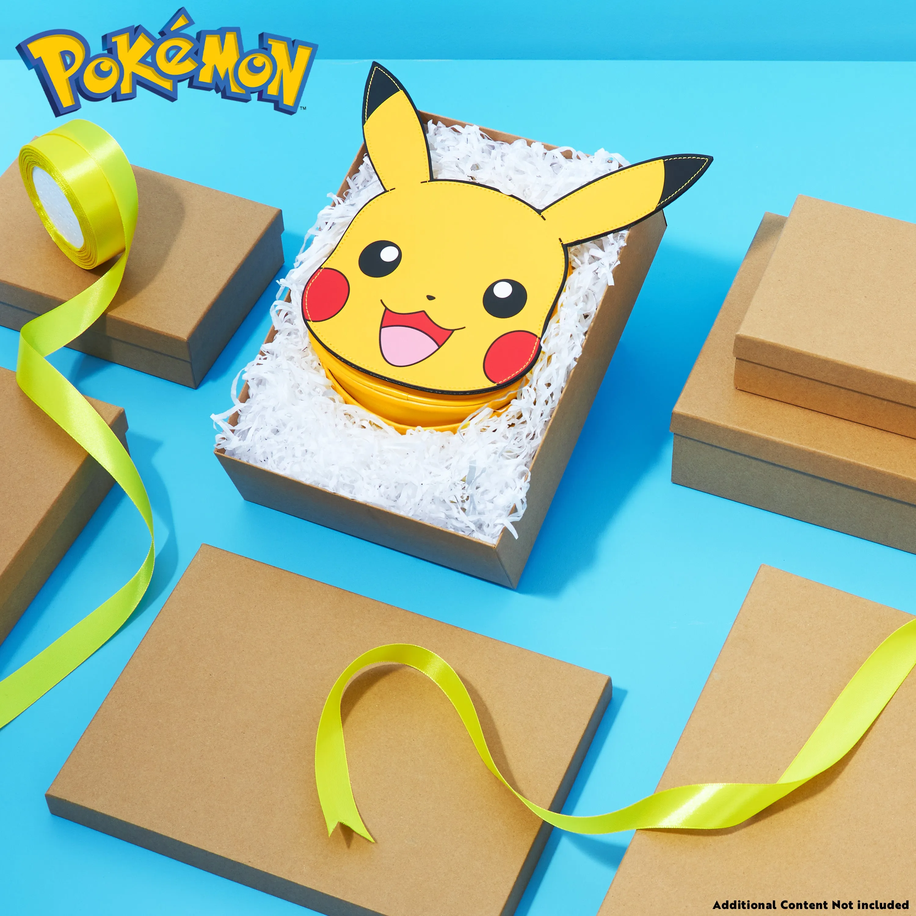 Pokemon Crossbody Bag for Girls 3D Pikachu Girls Handbag with Shoulder Strap & Zip Closure