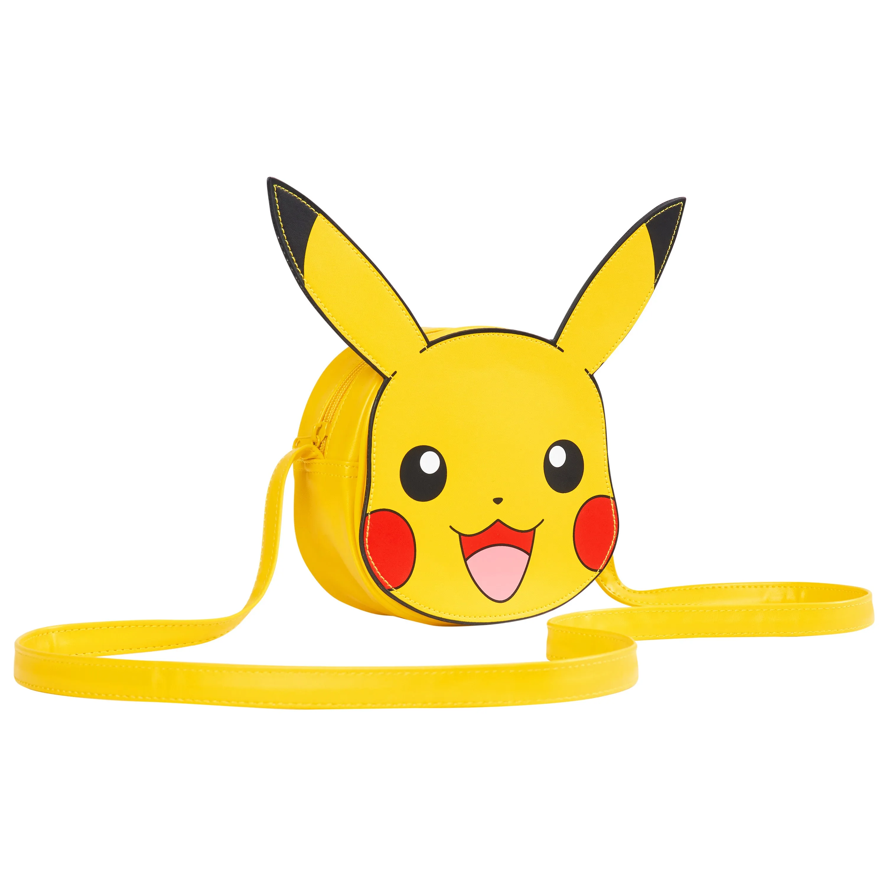 Pokemon Crossbody Bag for Girls 3D Pikachu Girls Handbag with Shoulder Strap & Zip Closure