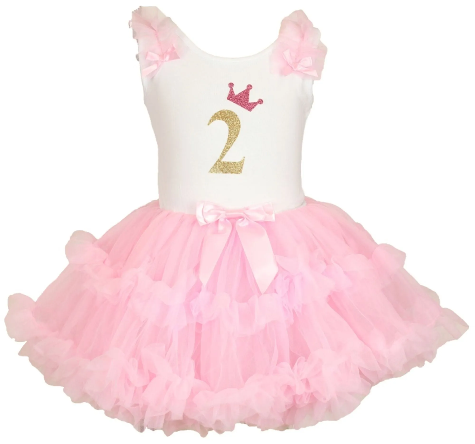Popatu Little Girls 2nd, 3rd, 4th, 5th Birthday Ruffle Dress