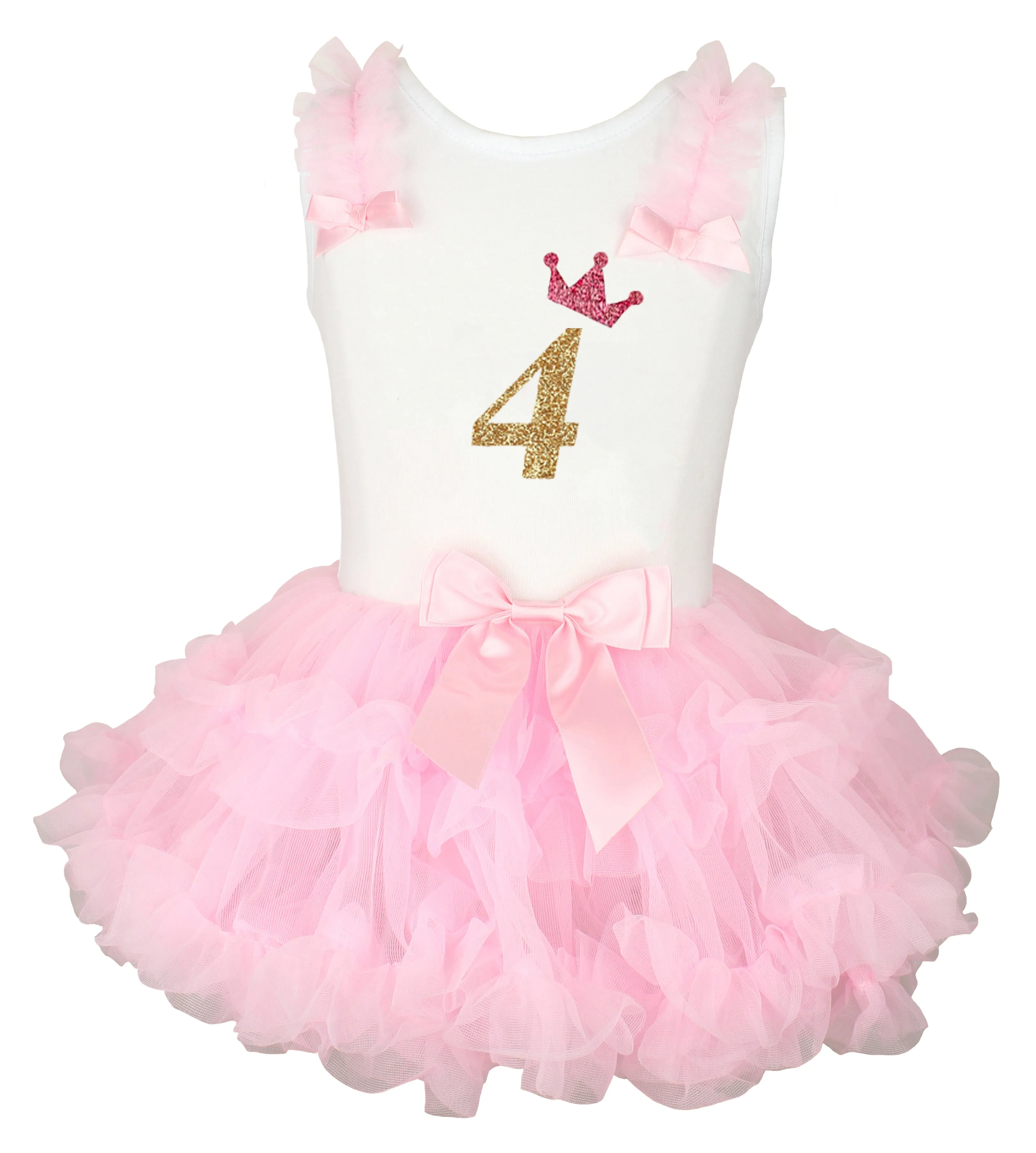 Popatu Little Girls 2nd, 3rd, 4th, 5th Birthday Ruffle Dress