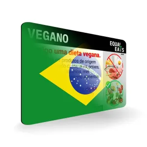 Portuguese (Brazil) Vegan Card