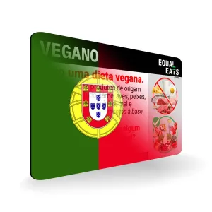 Portuguese (Portugal) Vegan Card