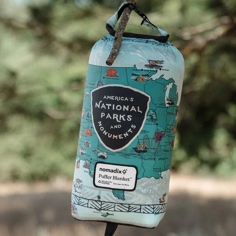 Puffer Blanket: National Parks and Monuments Map